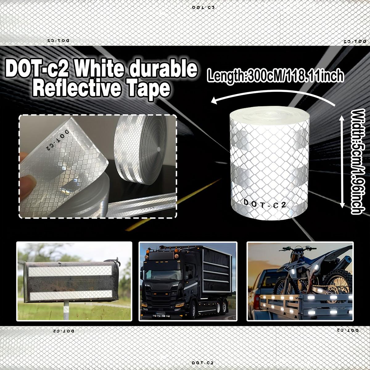 

Reflective Tape White DOT-C2 Microprism Waterproof Membrane For Safety Truck Reflective Stickers/ Foreign Large Vehicles
