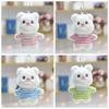 Cute Cute T-shirt Bear Pendant Butter Bear Plush Toy Doll Bag Hanging Ornament Doll Keychain