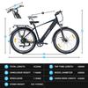 Elektrokolo TTGO M300 27,5" Pneumatiky 250W Motor 36V20Ah Baterie 25km/h Maximální Rychlost 100km Maximální Dojezd Senzor Točivého Momentu Shimano 7 Rychlostí