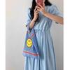 Korean chic summer sweet temperament round neck lace-up waist thin solid color splicing pleated short-sleeved dress women