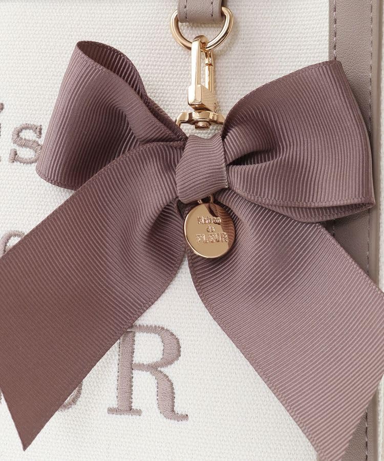 Maison de Fleur Tragetasche, EC Exklusiv Logo Bestickt Segeltuch 2-Wege-Tasche, Damen, Braun