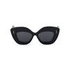 Loewe Sunglasses With Letter Logo Irregular Shape Unisex Sunglasses Black LW40127I01A