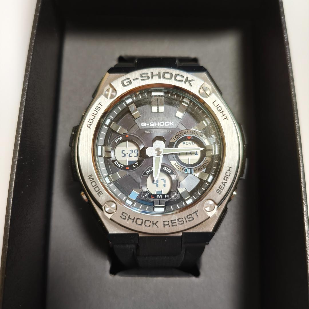 [Casio] GST-W110-1AJF Black G-STEEL Radio Solar