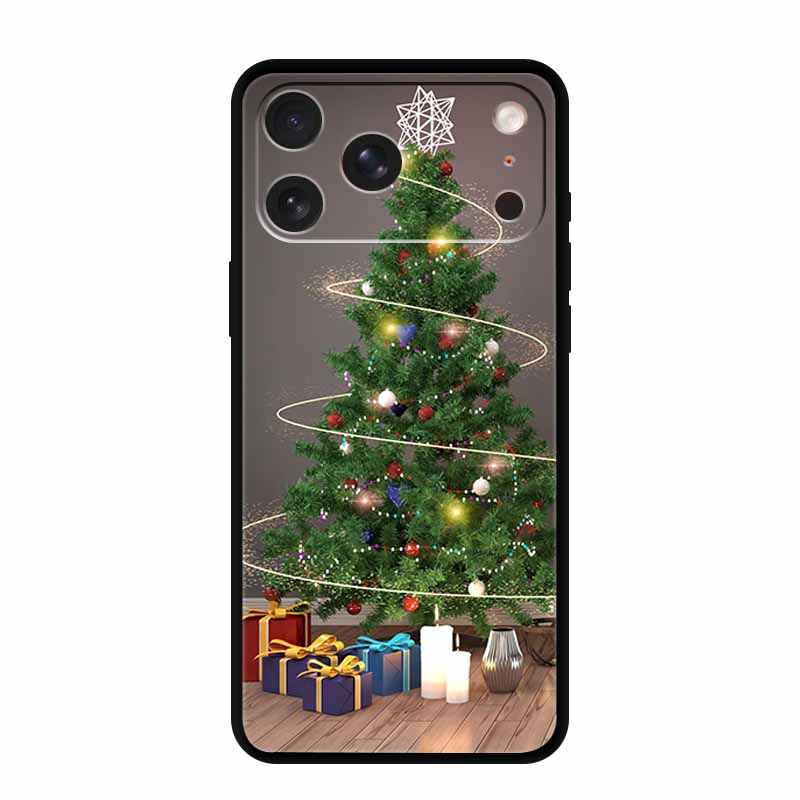 For iPhone 17 Pro Max Cover iPhone17 Pro Back Protective Phone Case For iPhone 17 Air Santa Christmas Soft Silicone TPU Coque