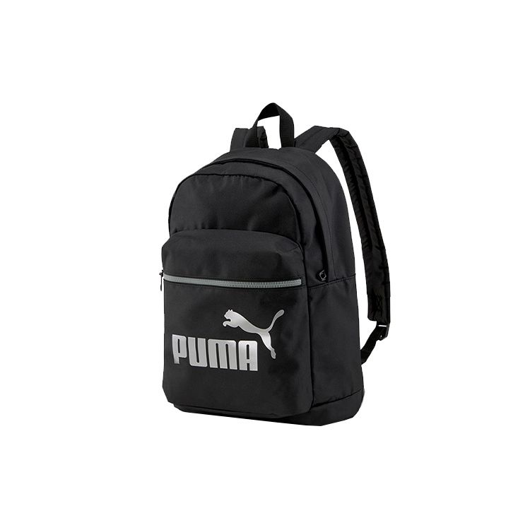 Puma Classic Large Logo Casual Polyester Backpack Unisex Backpack Black 077374-01 Black