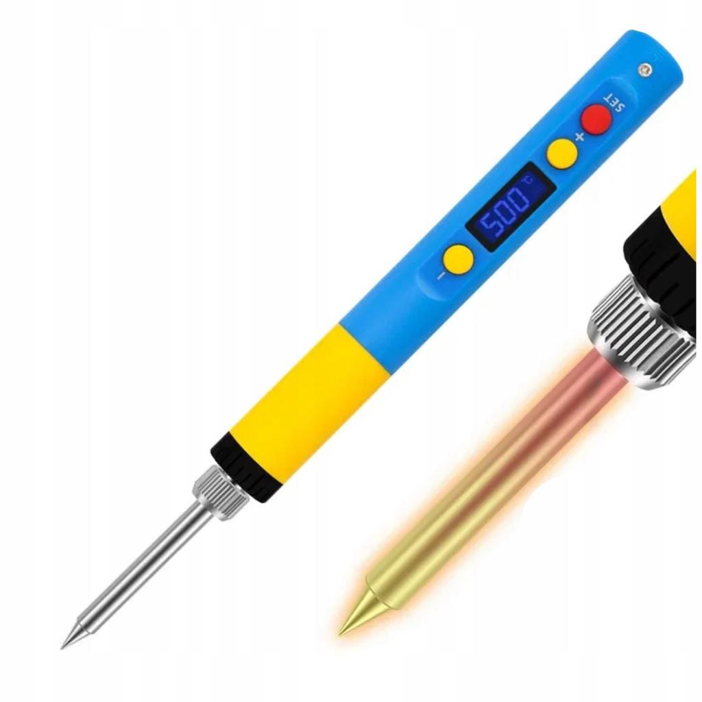 Rosfix Lutownica T65-BC2 Smart Solder Pro – Mobilna z Wyświetlaczem LCD | 65W | 500°C | USB-C | Ceramiczny Element Grzewczy | Auto-Hibernacja