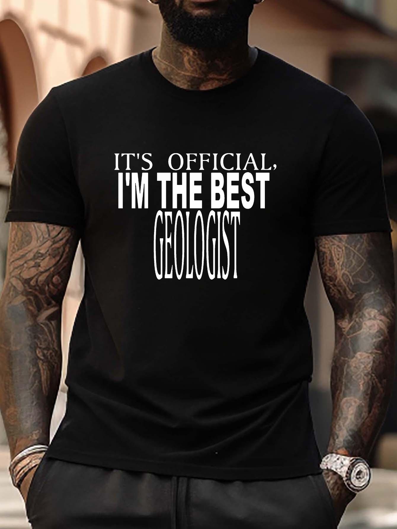 GEOLOGIST Print Plus Size Crew Neck Trendy T-shirt XXXL