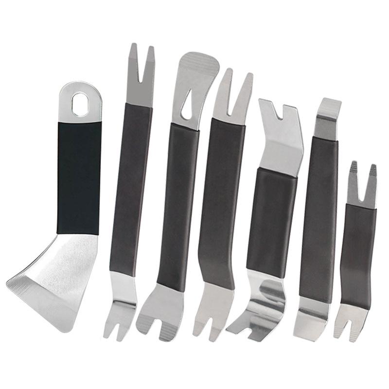 Stainless Steel and Plastic Car Door Panel Pry Tool Set - 6/7/11 Pieces