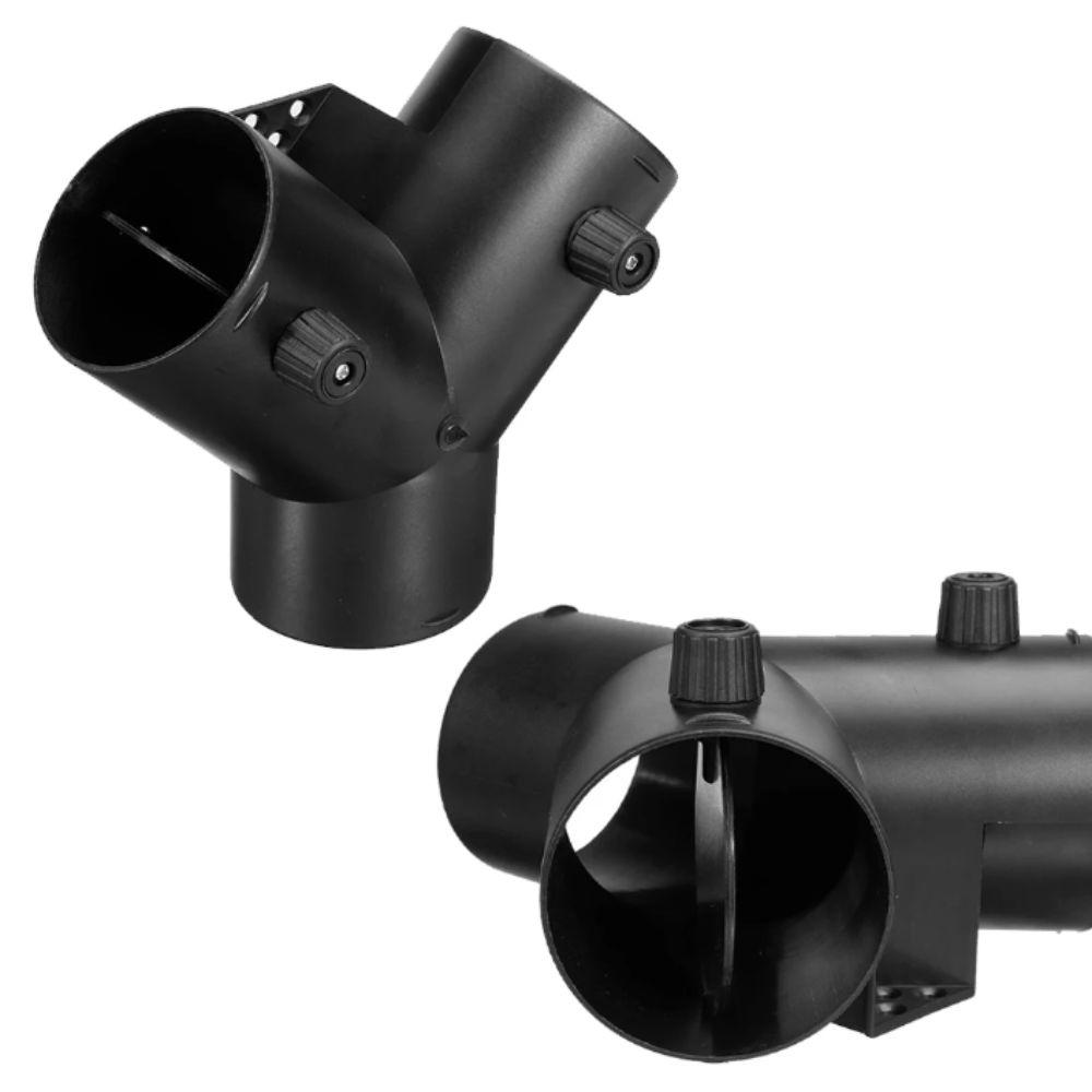 Adjustable Air Vent Ducting Valve Flap Outlet Joiner Open Regulatin Exhaust Pipe  For Car