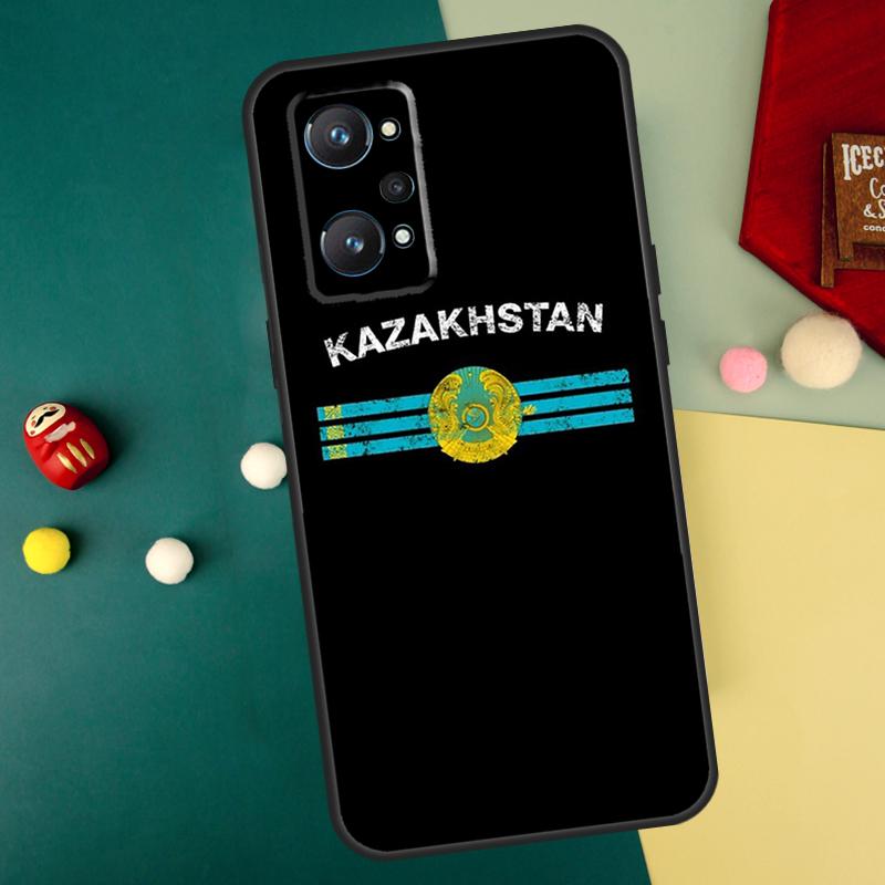 Kazakhstan Flag For Realme 10 11 12 13 14 Pro Plus C67 C65 C63 C61 C55 C53 C51 C35 C71 C75 GT7 15 Pro Case