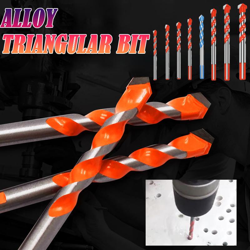 3/4/5/6/7/8/10/12Multifunctional Glass Metal Tile Drill Bit Triangle Diamond Drill Set Ceramic Concrete Brick Wood Punching Hole Saw Drill