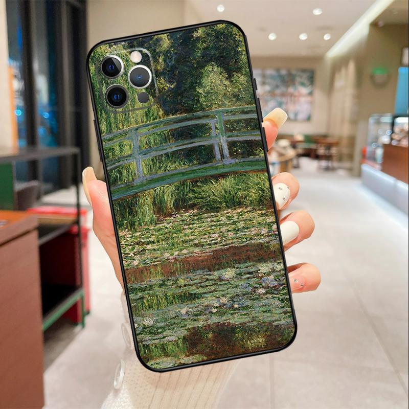 Claude Monet Phone Case For iPhone 17 16 15 14 13 11 12 Pro Max Mini 16 Plus 16e 17 Air Protective Cover