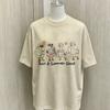 Ummer Cartoon Goose Print T Shirt Oversized Loose Short Sleeve Tees Casual Soft Cotton Basic Tops