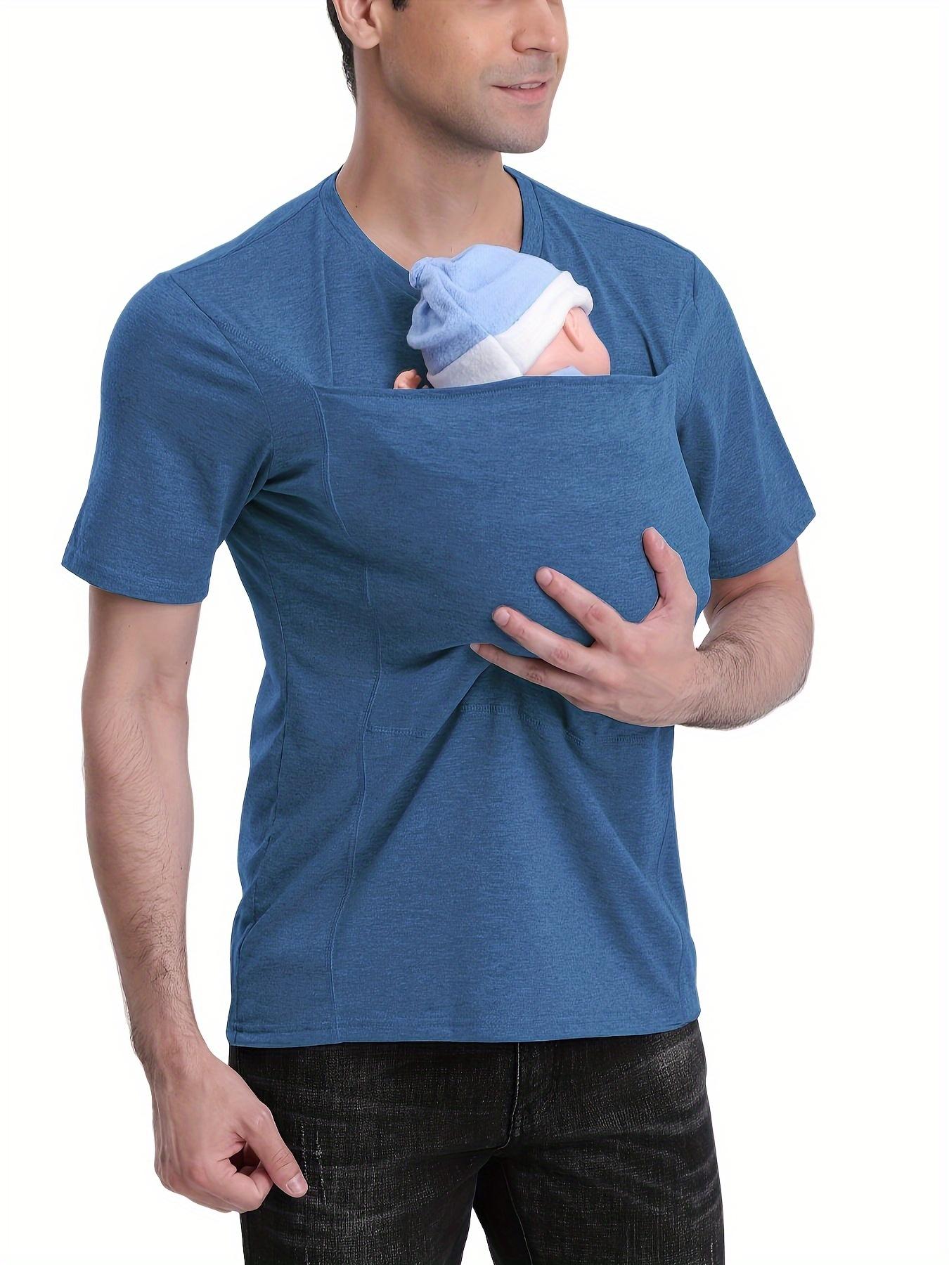 

Новая модная повседневная мужская футболка-кенгуру для папы S