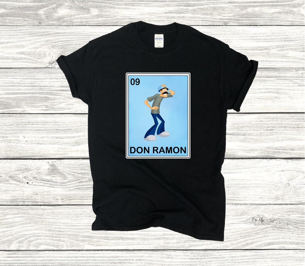 El Chavo Del Ocho Funny Mexican Loteria T-shir Different Characters L