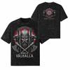Norwegen Wikinger Krieger Valhalla Axt T-Shirt 260 GSM | Oversized Schnee Waschung