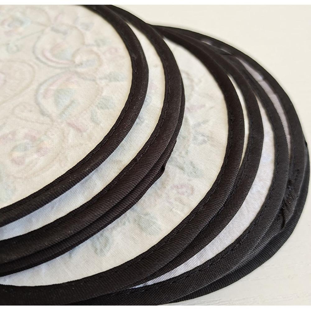 Tableware Mat Cloth Chinese Embroidery Insulation Pad Round Ethnic Table Mats Anti-Stain Insulation Coaster Dishes