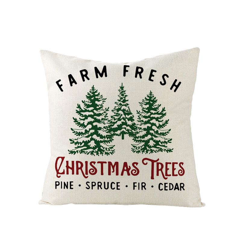 New Christmas Pillow Cover Nordic Farmhouse Pastoral Christmas Sofa Pillow Cushion Cover