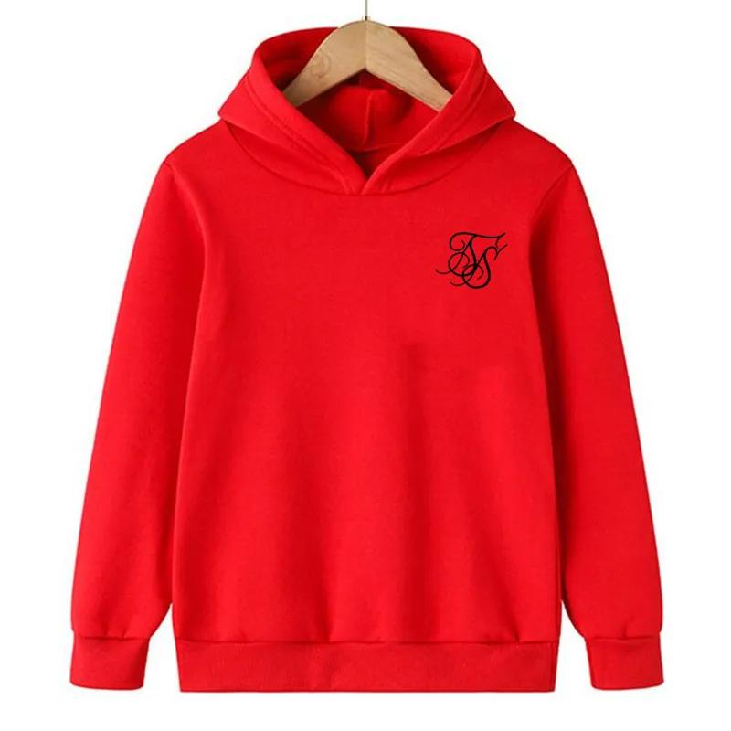 Children's hooded sweatshirts, fleece pullovers for spring and autumn, fashionable hooded tops for boys and girls, sportswear