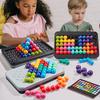 IQ Classic 3D Yapboz Masa Oyunu - 120 Meydan Okuma Piramit Tabak İnci Mantıksal Zihin Montessori Oyuncakları Çocuklar İçin Hediyeler