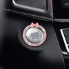 Crystal Bow Bell Engine Ignition Onekey Start Stop Push Button Switch Protective Cover Bling Girls Auto Accessories Car Decor