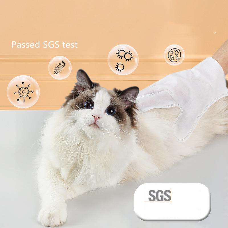 12pieces Disposable Pet Grooming Glove for Cats  Dogs Pet Cleaning Glove 6 Pieces Per Pack Shower Deodorizing Wipes Pet Cleaning Supplies