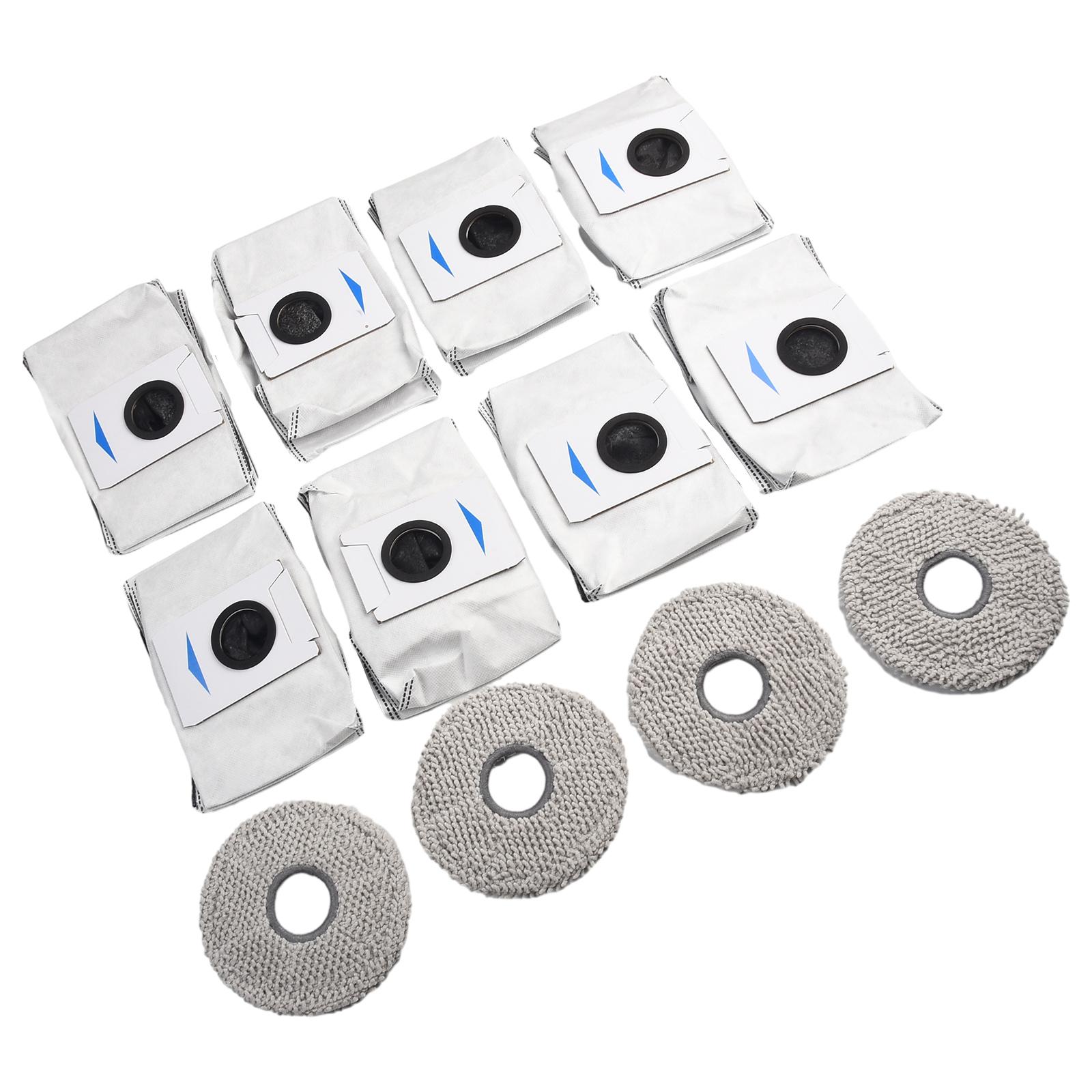 

T20/X1 Cleaning Essentials 8 Dust Bags & 4 Mop Cloths Designed For For Effective Dirt Removal and Floor Protection Blue