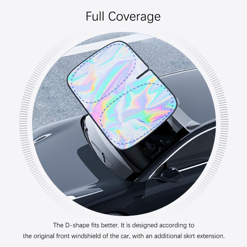 Foldable Windshield Sun Shade Extra-Large Full Coverage Car Interior Sun Visor Summer Uv-Reflective Cooling Sun Protection Cover