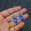 London Blue Topas Edelstein Handgefertigt 925 Sterling Silber Schmuck Ohrring
