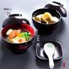 Japanese-Korean Style Soup Bowl with Lid - Versatile for Soup, Rice, or Dipping Sauces