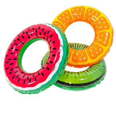 1pcs Fruit Kiwi Fruit Printed Inflatable Swimming Ring Children Adult Beach Water Play Toy Equipment