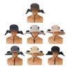 Solar Fan Outdoor Fishing Hat with 2 Solar Fan Wide Brim Bucket Hat for Men Outdoor Camping Fishing Hiking