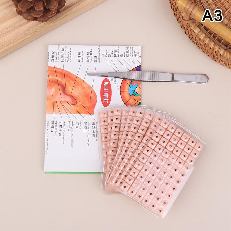 Ear Seeds Bianstone Ear Acupuncture Massage Auricular Sticker Kit Therapy Needle Patch Seeds Sticker Auriculotherapy Kit
