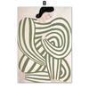 Classic Abstract Wall Art Linde Striped Pajamas Curves HD Canvas Print Poster for Living Room Bedroom Decor
