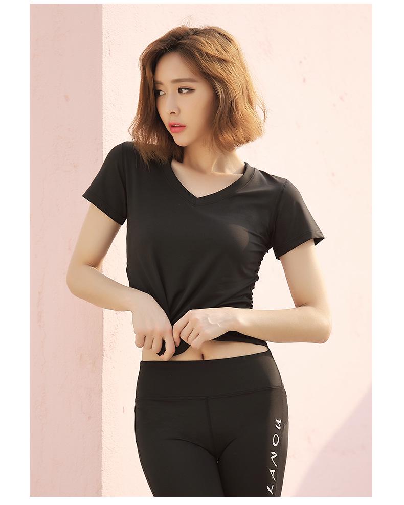 Women's Quick-Dry Yoga Set: Hollow Out Top with Short Sleeves and Tight Pants - 3-Piece Summer Fitness Outfit