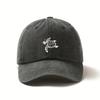 A Black Baseball Cap with Turtle Embroidery  Adjustable Lightweight Unisex Sun Hat Casual Outdoor Beach Hat