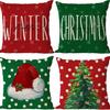 New Christmas Tree Printed Pillowcase Home Cushion Cover Christmas Decoration Sofa Pillowcase
