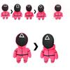 Red Squid Game Guard Worker Staff Plush Toys Front Man 001 456 218 Stuffed Doll