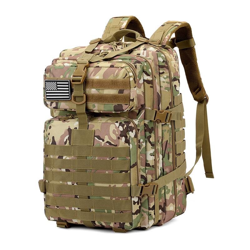 Schoolbag Outdoor Hiking Bag Double Shoulder Male Waterproof Large Capacity Camouflage Canvas Camping Hiking Backpack Off Country Club