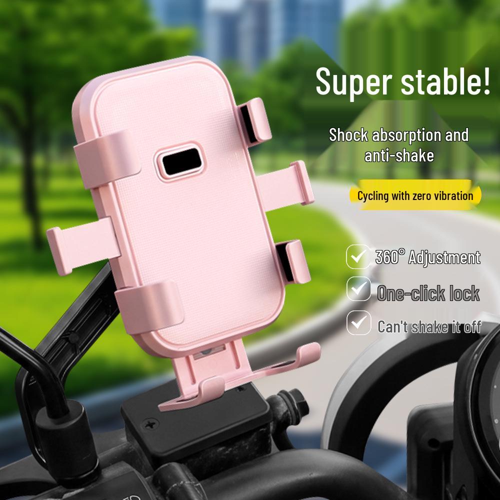 Cycling Phone Holder for Scooter, Motorcycle, and Bicycle Delivery Riders - Essential Navigation Support Stand.