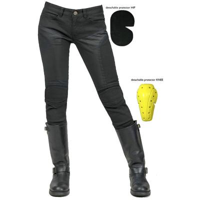 Pantalones de Ciclismo para Motocicleta+Jeans de Motocicleta+Carreras Ajustado Malla de Ventilación Transpirable Rodilleras Ajustables Arriba y Abajo