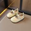 Girls' leather shoes 2025 spring and autumn new children's shoes little girl princess shoes soft-soled Doudou shoes baby single shoes trend