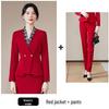 Autumn/Winter Flight Attendant Suit: Professional Long Sleeve Business Uniform for Receptionists and Beauty Salons.
