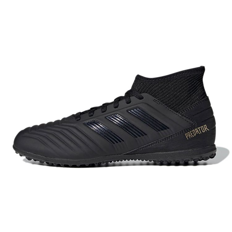 Adidas Predator 19.3 Syntetická kůže Kulatá špička Šněrovací Protiskluzové Odolné proti opotřebení Prodyšné Středně vysoké Kopačky Dětské kopačky Černé G25801