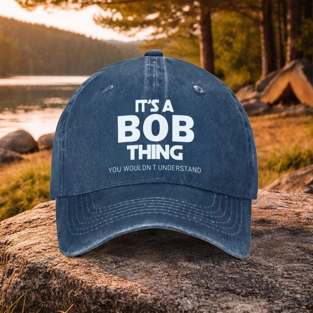 pc Casual AllMatch Bob Letter Print Washed Baseball Cap Suitable for Golf Casual Wear And Outdoor Activities Unisex Golf Ac