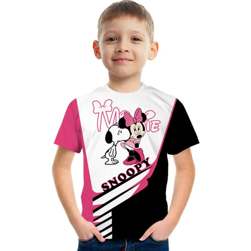 Lovely Mickey Mouse Kids' T-shirt Fashionable & Soft for Summer Casual Wear