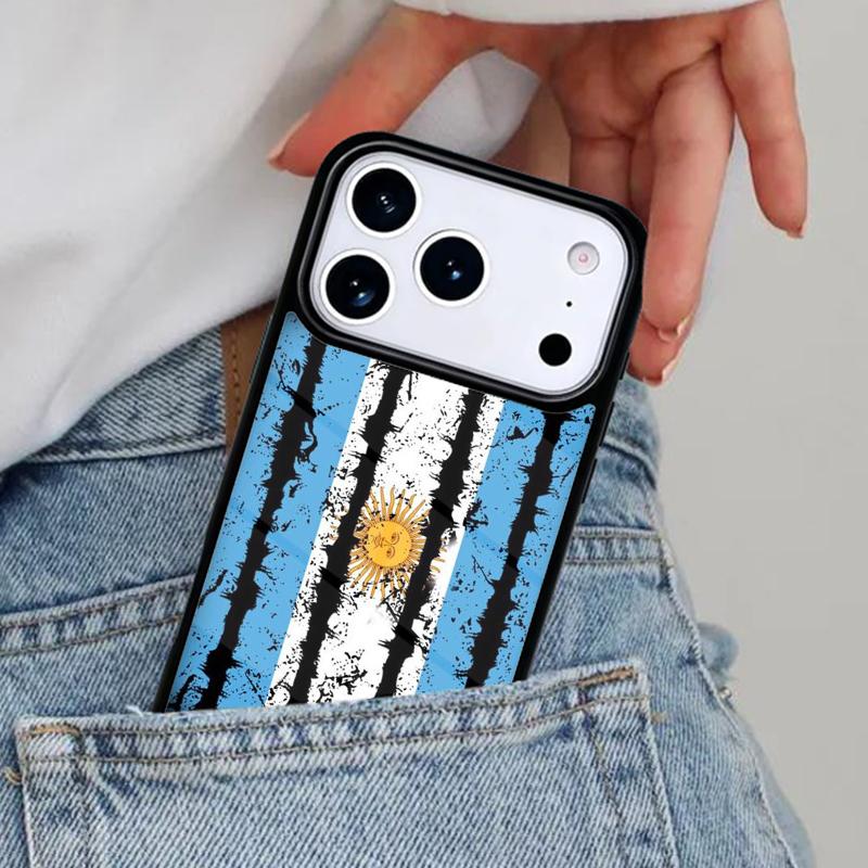Argentina Flag Phone Case for iPhone 16e 15 14 13 12 17 Pro Max Plus Air 17pro Cover Coque