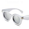 Inflated Round Punk Sunglasses Women Men Y2k Sports Glasses for Ladies Vintage Steampunk Eyewear Shades