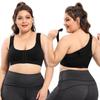 Women Solid Color Posture Bras Front Closure Bras With Back Support Full Coverage Wireless Bras Adjustable