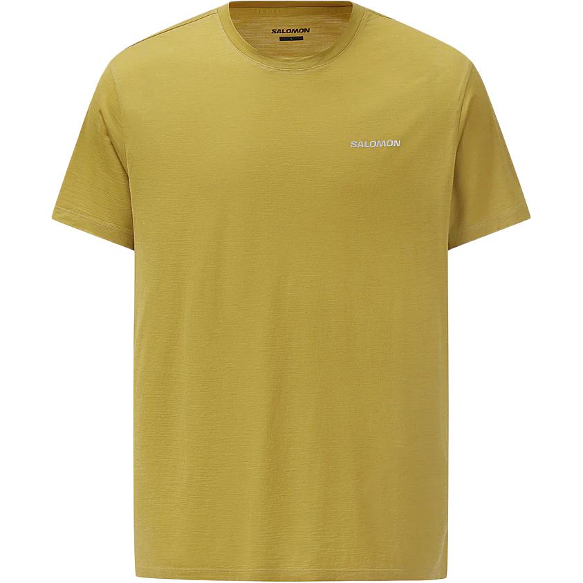 

Salomon Logo Crew Neck Short Sleeve T-Shirt Men Tops Mustard C28081 XL